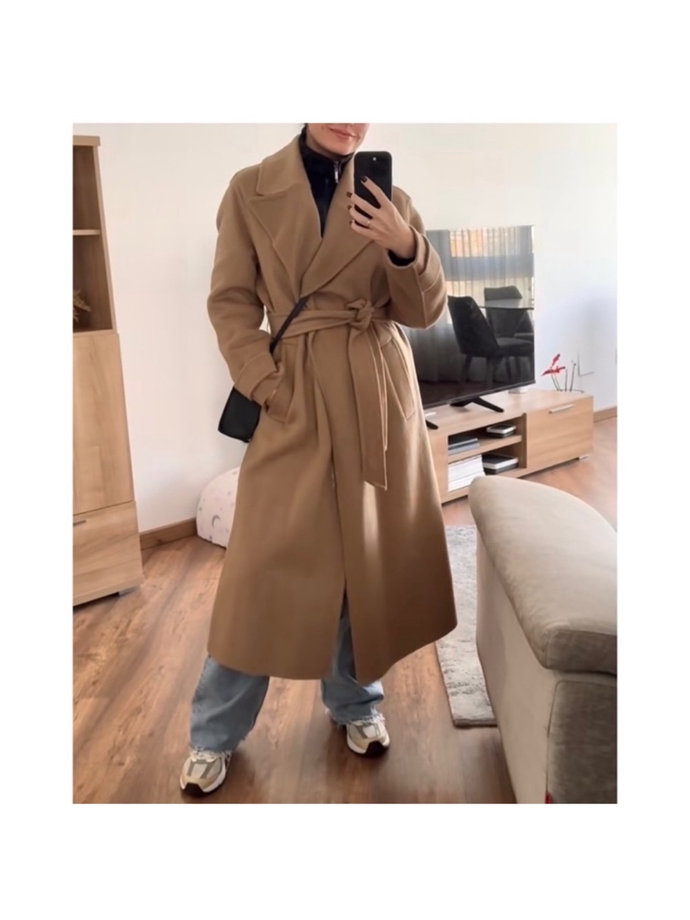 Zara Camel Trench Coat - Picture 5 of 6